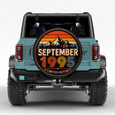 Retro September 1995 Custom Jeep Wheel Cover With Camera Hole