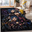 Jinx Powder Arcane Rectangular Area Rug
