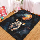 Rhino Balloon Watercolor Rectangular Area Rug