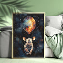 Rhino Air Balloon - Living Room - Canvas Wall Art - Print - Wall Decor - Living Room - Canvas Wall Art - Print - Wall Decor