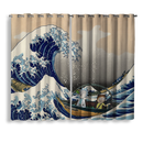 Rick And Morty The Great Wave Japan Window Curtain