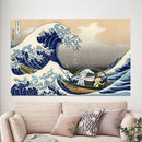 Rick And Morty The Great Wave Japan - Living Room - Canvas Wall Art - Print - Wall Decor
