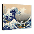Rick And Morty The Great Wave Japan - Living Room - Canvas Wall Art - Print - Wall Decor