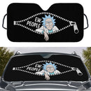 Rick Sanchez Peeking Zip Custom Car Windshield Sunshades