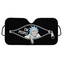 Rick Sanchez Peeking Zip Custom Car Windshield Sunshades