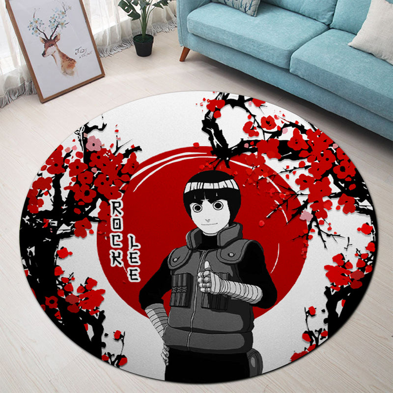 Rock Lee Anime Japan Style Round Rug