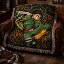 Rock Lee Naruto Woven Throw Blanket