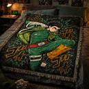Rock Lee Naruto Woven Throw Blanket
