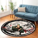 Roronoa Zoro One Piece Japan Ink Style Carpet Round Rug
