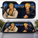 Roronoa Zoro Vinsmoke Sanji One Piece Drive Car Auto Sunshades