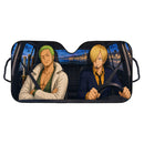 Roronoa Zoro Vinsmoke Sanji One Piece Drive Custom Car Windshield Sunshades