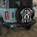 Labrador Dog USA Flag Sunglasses Car Spare Tire Cover