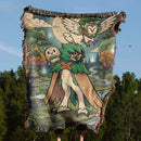 Rowlet Dartrix Decidueye Pokemon Woven Throw Blanket