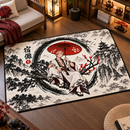 Ryomen Sukuna Jujutsu Kaisen Japan Ink Style Rectangular Area Rug