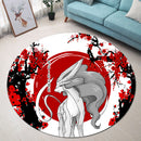 Suicune Pokemon Japan Style Stained Glass Round Rug