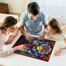 Saber Fate Anime Stained Glass Jigsaw Puzzle