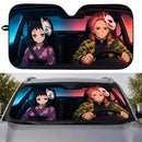 Sabito x Makomo Demon Slayer Custom Car Windshield Sunshades