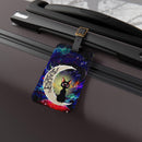 Sailor Moon Cat Love You To The Moon Galaxy Luggage Tag