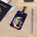 Sailor Moon Cat Love You To The Moon Galaxy Luggage Tag