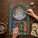Sailor Moon Characters Stained Glass Jigsaw Puzzle