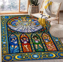 Sailor Moon Stained Glass Rectangular Area Rug