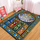 Sailor Moon Stained Glass Rectangular Area Rug