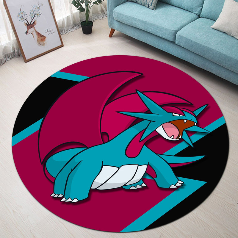 Salamence Pokemon Round Rug