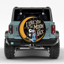 Sally Jack Nightmare Before Christmas I Love You To The Moon And Back Jeep Car Spare Tire Cover