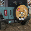 Sandy Cheeks Cartoon Custom Jeep Wheel Cover With Camera Hole