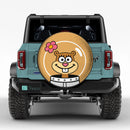 Sandy Cheeks Cartoon Custom Jeep Wheel Cover With Camera Hole