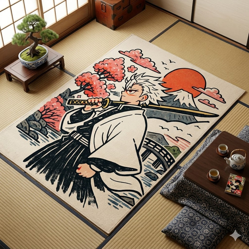 Sanemi Demon Slayer Japan Rectangular Area Rug
