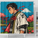 Gyomei Himejima Demon Slayer Japan Ink Style Shower Curtain