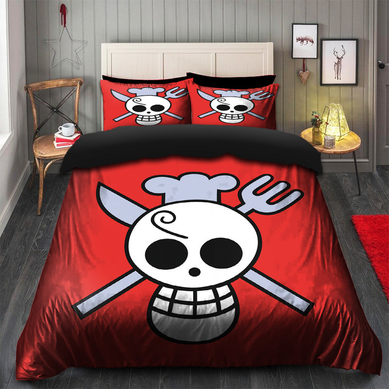 Sanji’s Jolly Roger One Piece Anime Bedding Set