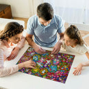 Hello Kitty Sanrio Friends Stained Glass Jigsaw Puzzle