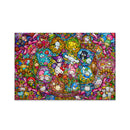 Hello Kitty Sanrio Friends Stained Glass Jigsaw Puzzle