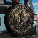Saquatch Cryptid Hunter Division Bigfoot Car Spare Tire Cover