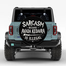 Sarcasm Avada Kedavra Car Spare Tire Cover