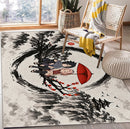 Sasuke x Sakura Japan Ink Style Rectangular Area Rug