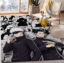 Gojo Geto Jujutsu Kaisen Manga Rectangular Area Rug