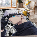 Satoru Gojo in Jujutsu Kaisen Anime Rectangular Area Rug