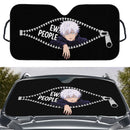 Satoru Gojo Jujutsu Kaisen Peeking Zip Custom Car Windshield Sunshades