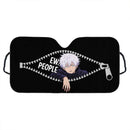 Satoru Gojo Jujutsu Kaisen Peeking Zip Custom Car Windshield Sunshades