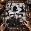 Gojo Geto Manga Rectangle Jigsaw Puzzle