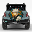 Gintoki Sakata Gintama Anime Stained Glass Jeep Car Spare Tire Cover