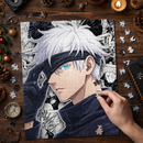 Satoru Gojo Manga Rectangle Jigsaw Puzzle