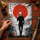 Satoru Gojo in Jujutsu Kaisen Anime Japan Art Rectangle Jigsaw Puzzle