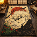 Satoru Gojo Retro Japan Art Rectangular Area Rug