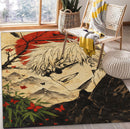 Satoru Gojo Retro Japan Art Rectangular Area Rug