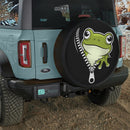 Cute Frog Unzipped Jeep Car Spare Tire Cover