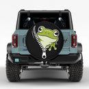 Cute Frog Unzipped Jeep Car Spare Tire Cover